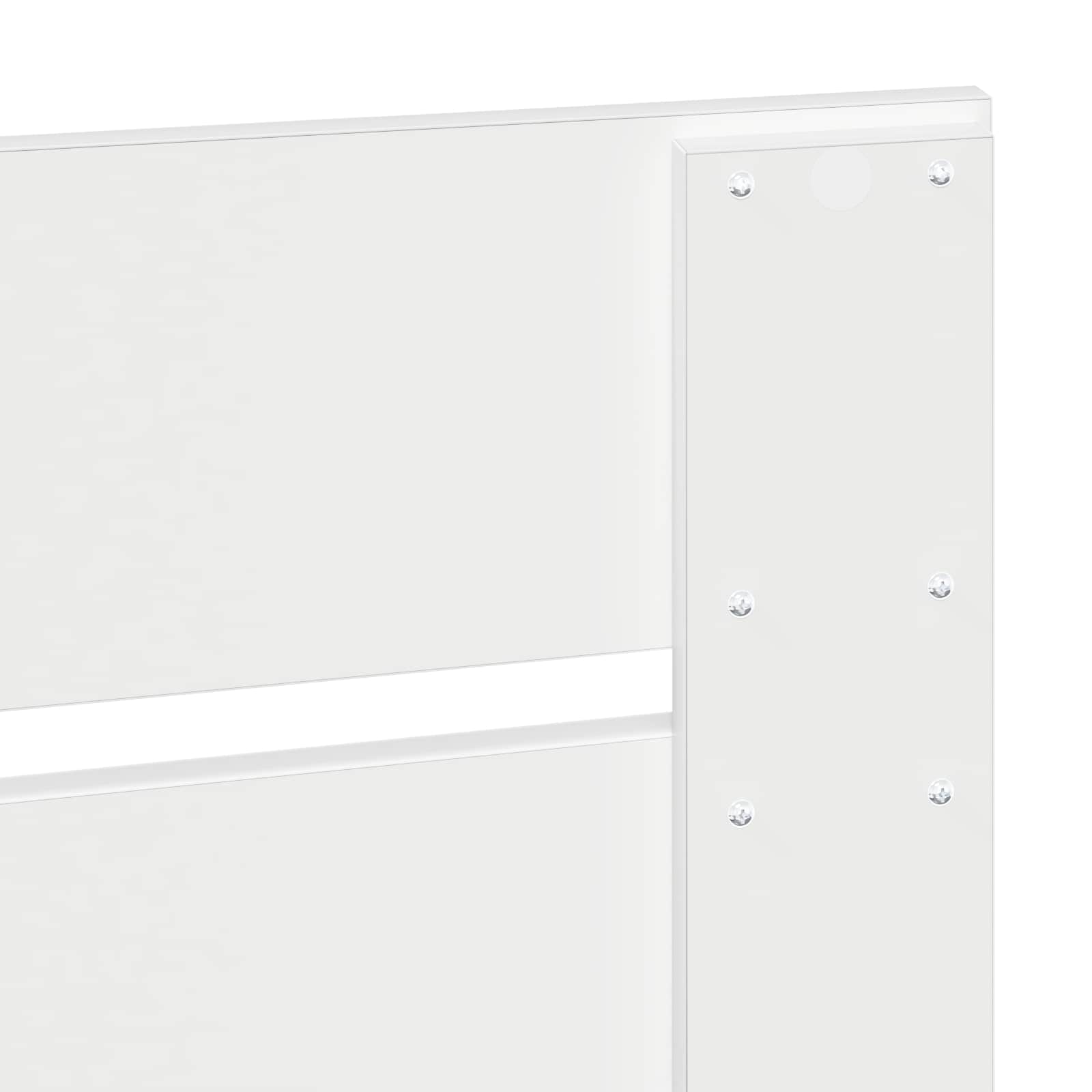 Konstrukcija postelje Bela 90 x 200 cm Inženirsko leseno - slika 12