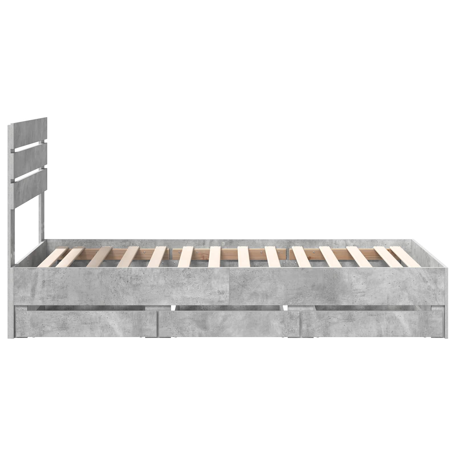 Voodi raam sahtliga peaga Betoonhall 90 x 200 cm Inseneripuit 55 Kõik vajalik sinu aeda ja koju! Voodi raam sahtliga peaga Betoonhall 90 x 200 cm Inseneripuit - Image 9