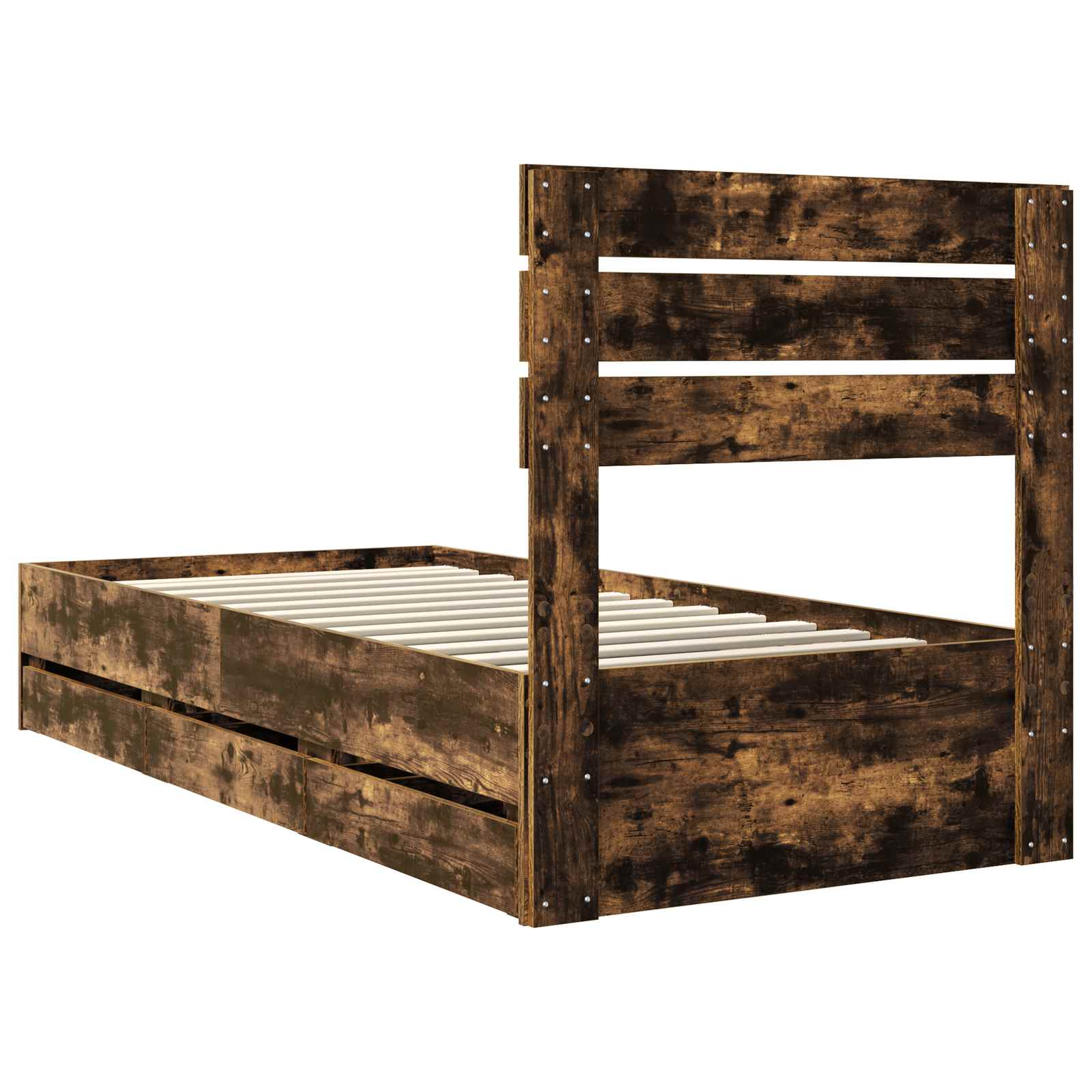 Voodi raam sahtliga Suitsetatud tamm 90 x 200 cm Inseneripuit 56 Kõik vajalik sinu aeda ja koju! Voodi raam sahtliga Suitsetatud tamm 90 x 200 cm Inseneripuit - Image 10