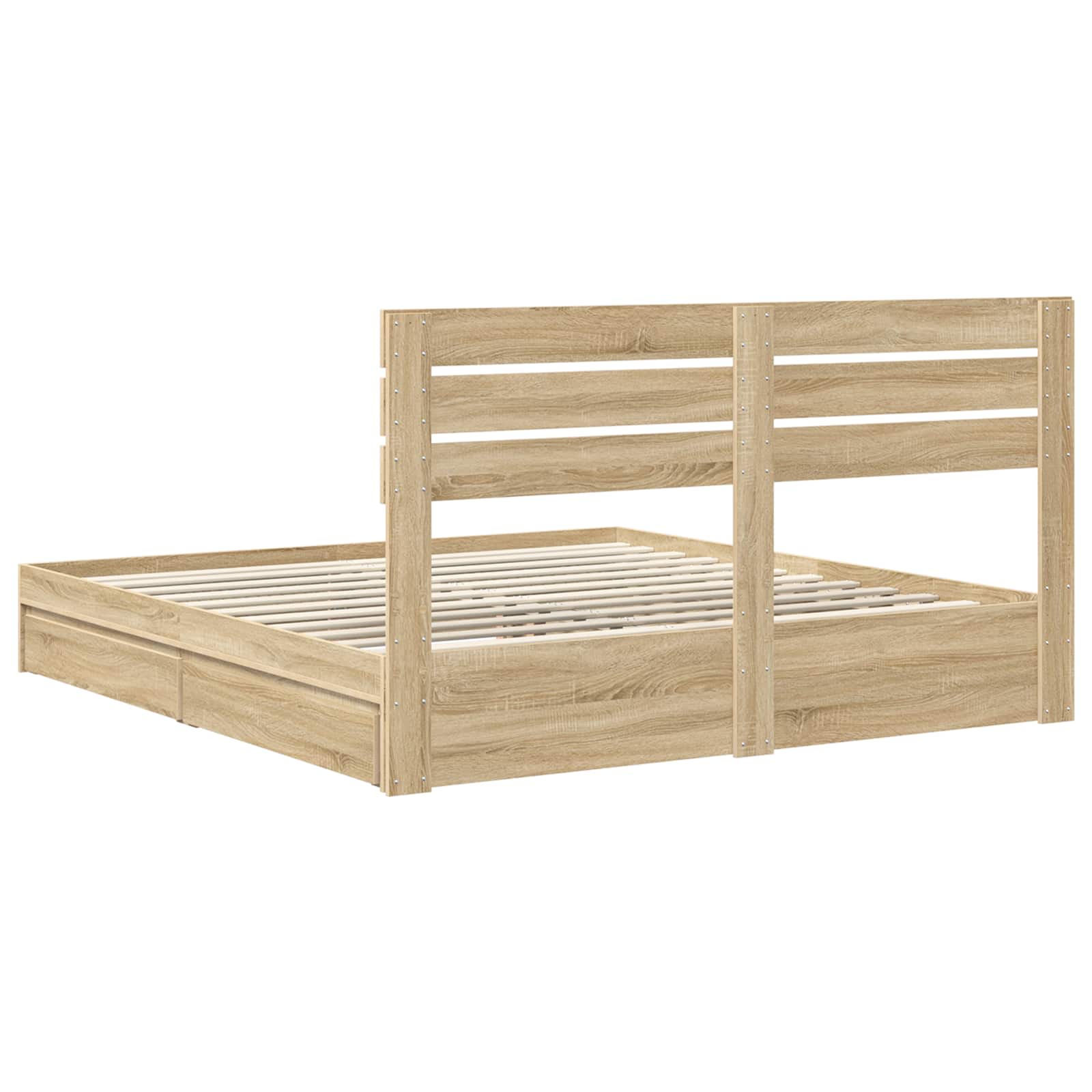 Opslag bed met lade Sonoma Eiken 180 x 200 cm Bewerkt hout | luizaXL | Dé meubelwinkel voor elk interieur Opslag bed met lade Sonoma Eiken 180 x 200 cm Bewerkt hout - Afbeelding 10