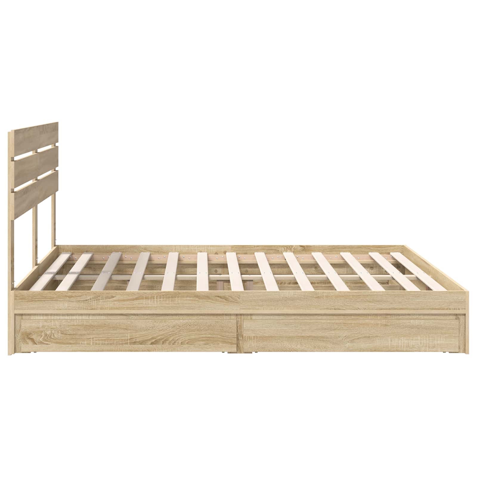 Opslag bed met lade Sonoma Eiken 180 x 200 cm Bewerkt hout | luizaXL | Dé meubelwinkel voor elk interieur Opslag bed met lade Sonoma Eiken 180 x 200 cm Bewerkt hout - Afbeelding 9