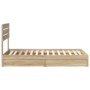 Postel s úložným prostorem s čelo Sonoma dub 90 x 200 cm - obrázek 9