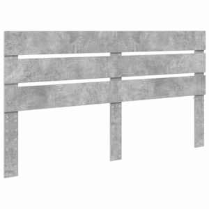 Rám postele s čelo Beton 200 x 200 cm Masivní borové dřevo - obrázek 6