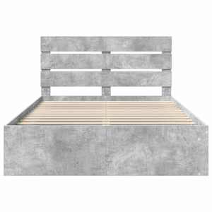 Rám postele s čelo Beton 140 x 200 cm Masivní borové dřevo - obrázek 7