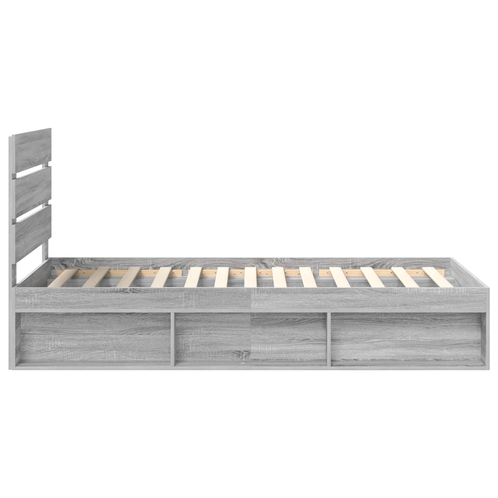 Bedframe Grijs Sonoma 90 x 190 cm Massief grenenhout image 8