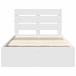 Rám postele se zásuvkou Bílá 120 x 200 cm Inženýrské dřevo - obrázek 8