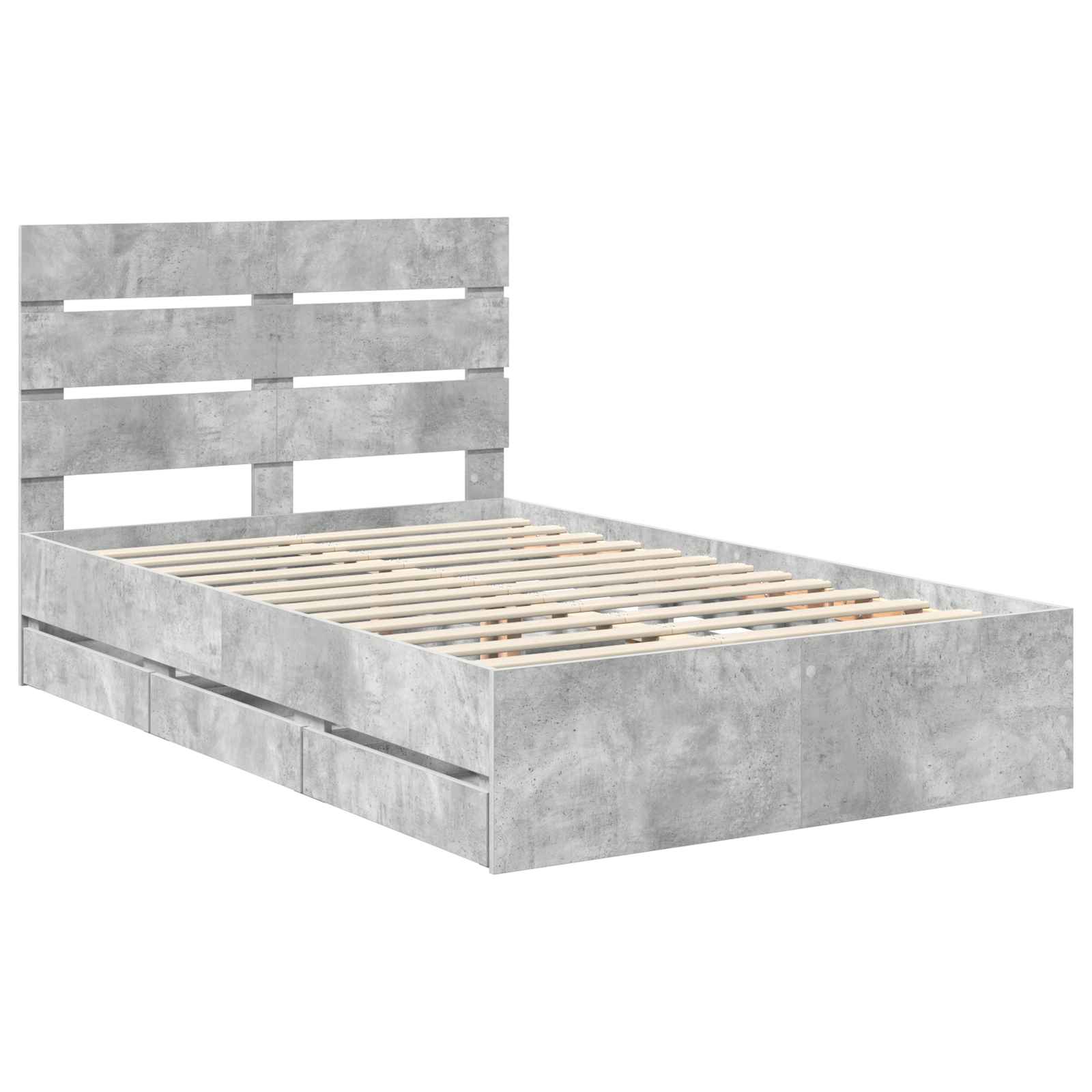 Voodi raam sahtliga peaga Betoonhall 120 x 190 cm Inseneripuit 27 Kõik vajalik sinu aeda ja koju! Voodi raam sahtliga peaga Betoonhall 120 x 190 cm Inseneripuit - Image 4