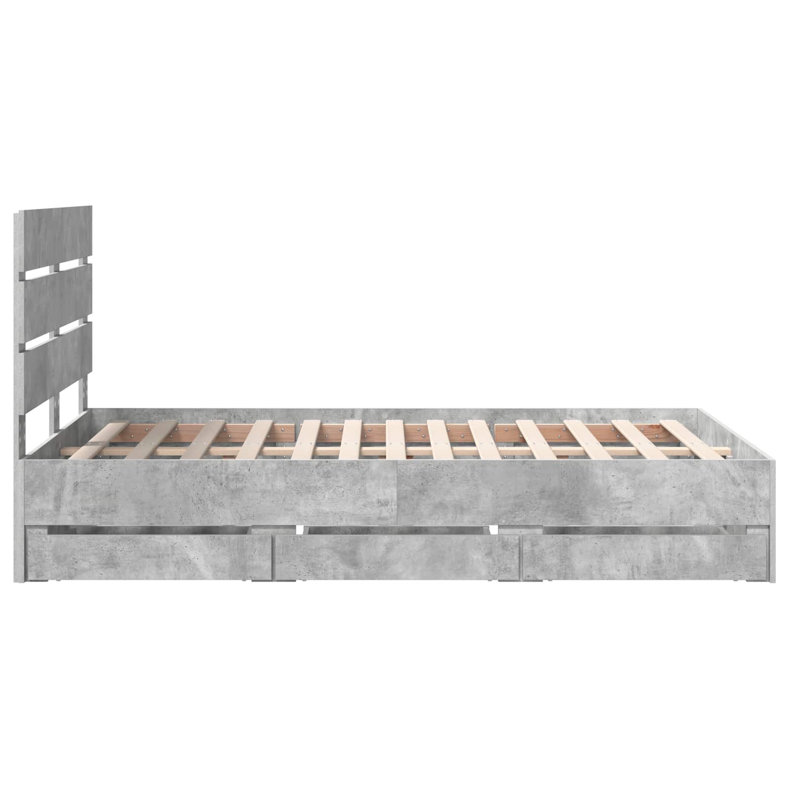 Voodi raam sahtliga peaga Betoonhall 120 x 190 cm Inseneripuit 32 Kõik vajalik sinu aeda ja koju! Voodi raam sahtliga peaga Betoonhall 120 x 190 cm Inseneripuit - Image 9