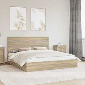 Postel s úložným prostorem s čelo Sonoma dub 180 x 200 cm - obrázek 1