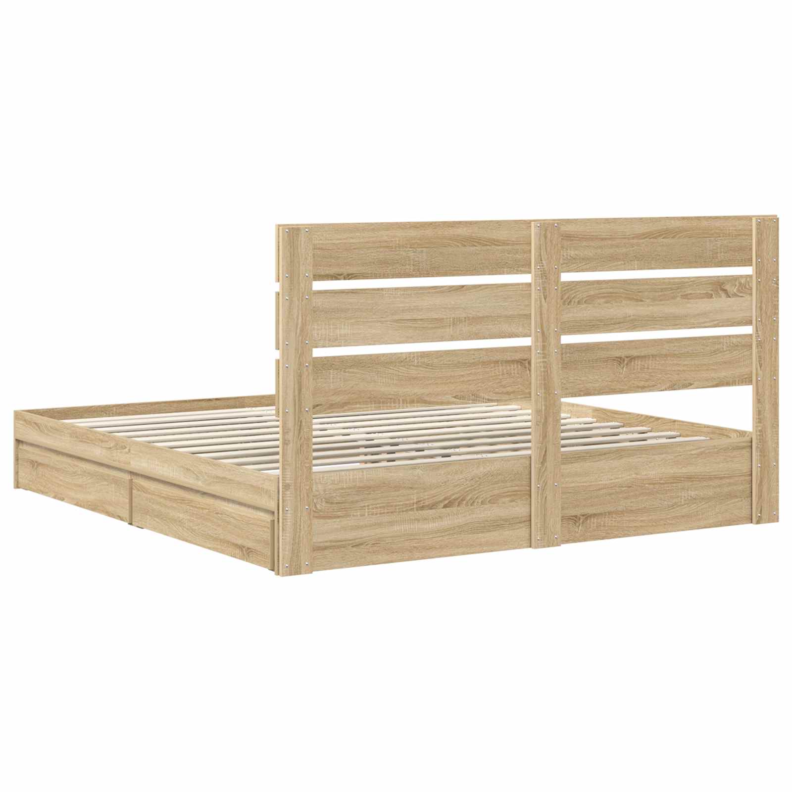 Opslag bed met lade Sonoma Eiken 180 x 200 cm Bewerkt hout | luizaXL | Dé meubelwinkel voor elk interieur Opslag bed met lade Sonoma Eiken 180 x 200 cm Bewerkt hout - Afbeelding 10
