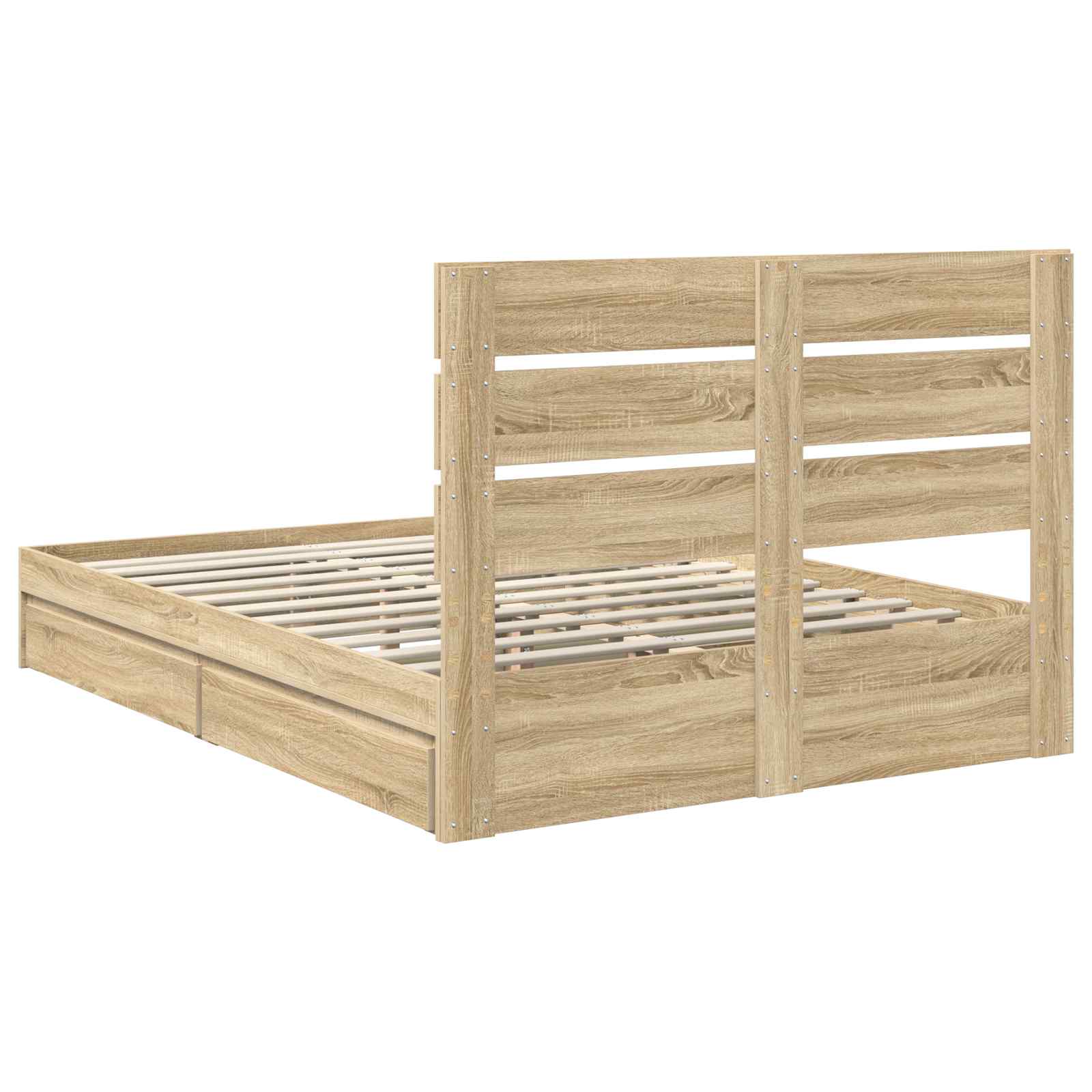 Opslag bed met lade Sonoma Eiken 160 x 200 cm Bewerkt hout | luizaXL | Dé meubelwinkel voor elk interieur Opslag bed met lade Sonoma Eiken 160 x 200 cm Bewerkt hout - Afbeelding 10