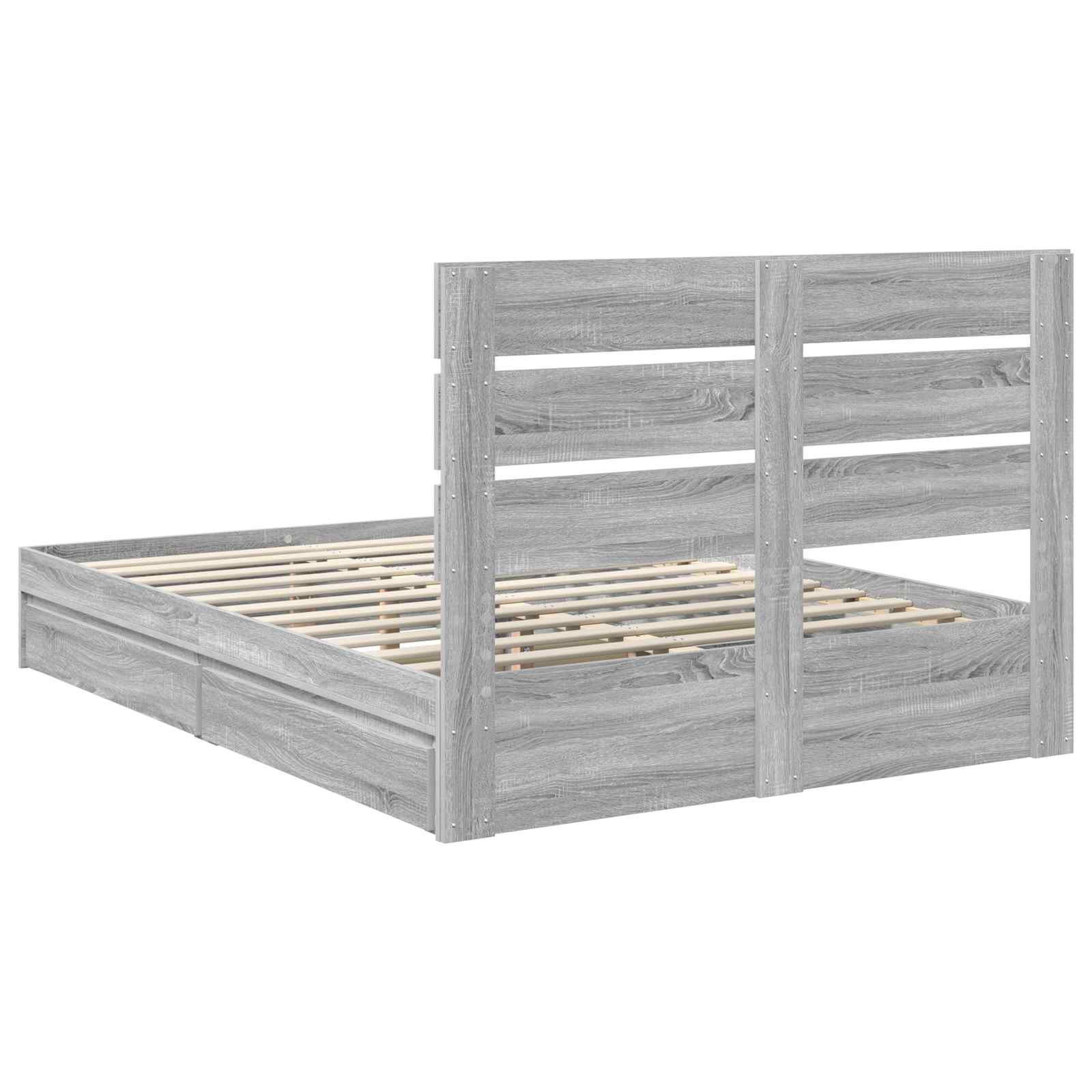 Laos voodi peaga sahtliga Hall Sonoma 140 x 200 cm Tehispuit 10 Kõik vajalik sinu aeda ja koju! Laos voodi peaga sahtliga Hall Sonoma 140 x 200 cm Tehispuit - Image 10