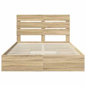 Postel s úložným prostorem s čelo Sonoma dub 140 x 190 cm - obrázek 8