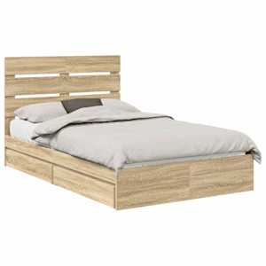 Postel s úložným prostorem s čelo Sonoma dub 135 x 190 cm - obrázek 2