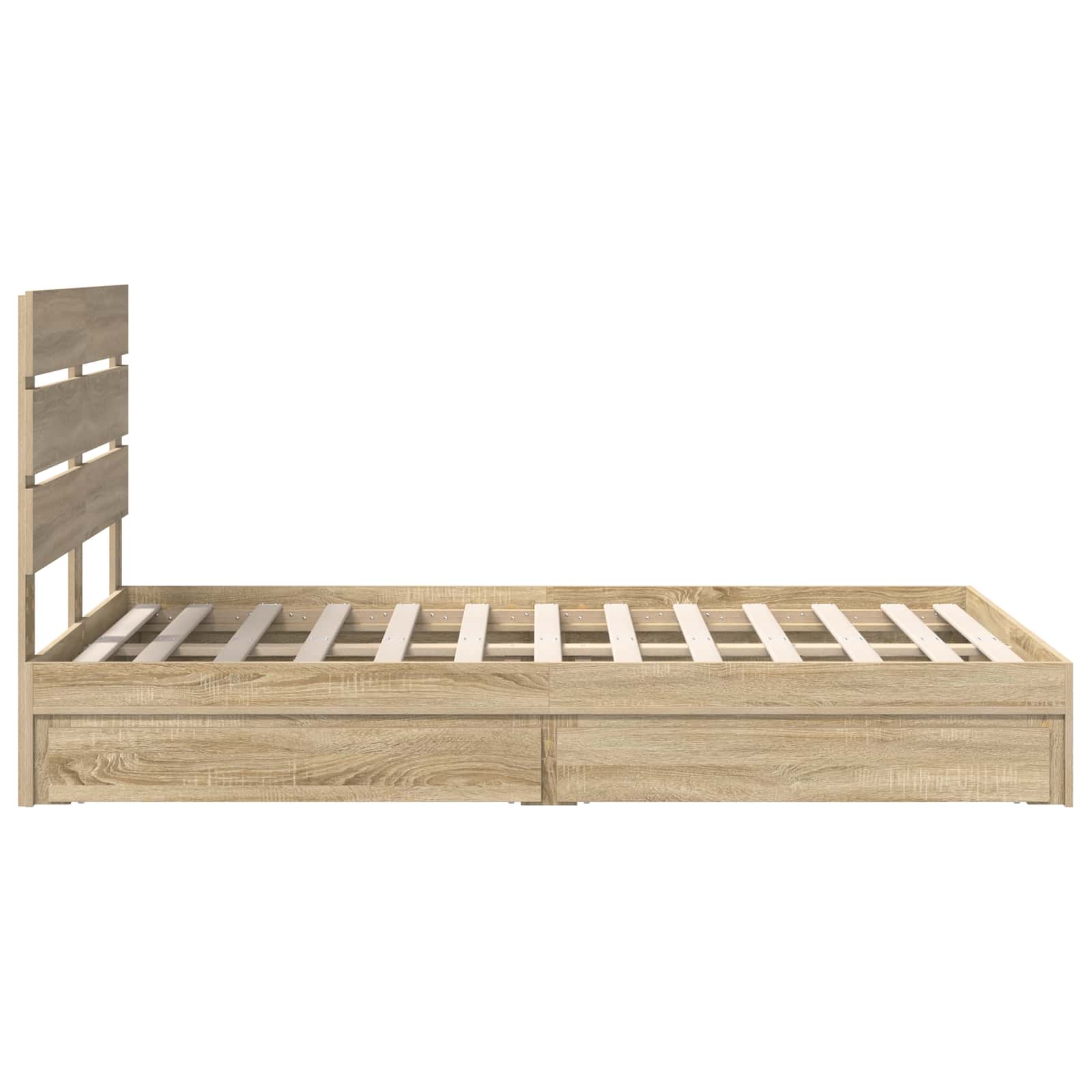 Opslag bed met lade Sonoma Eiken 135 x 190 cm Bewerkt hout | luizaXL | Dé meubelwinkel voor elk interieur Opslag bed met lade Sonoma Eiken 135 x 190 cm Bewerkt hout - Afbeelding 9