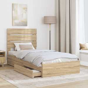 Postel s úložným prostorem s čelo Sonoma dub 70 x 190 cm - obrázek 3