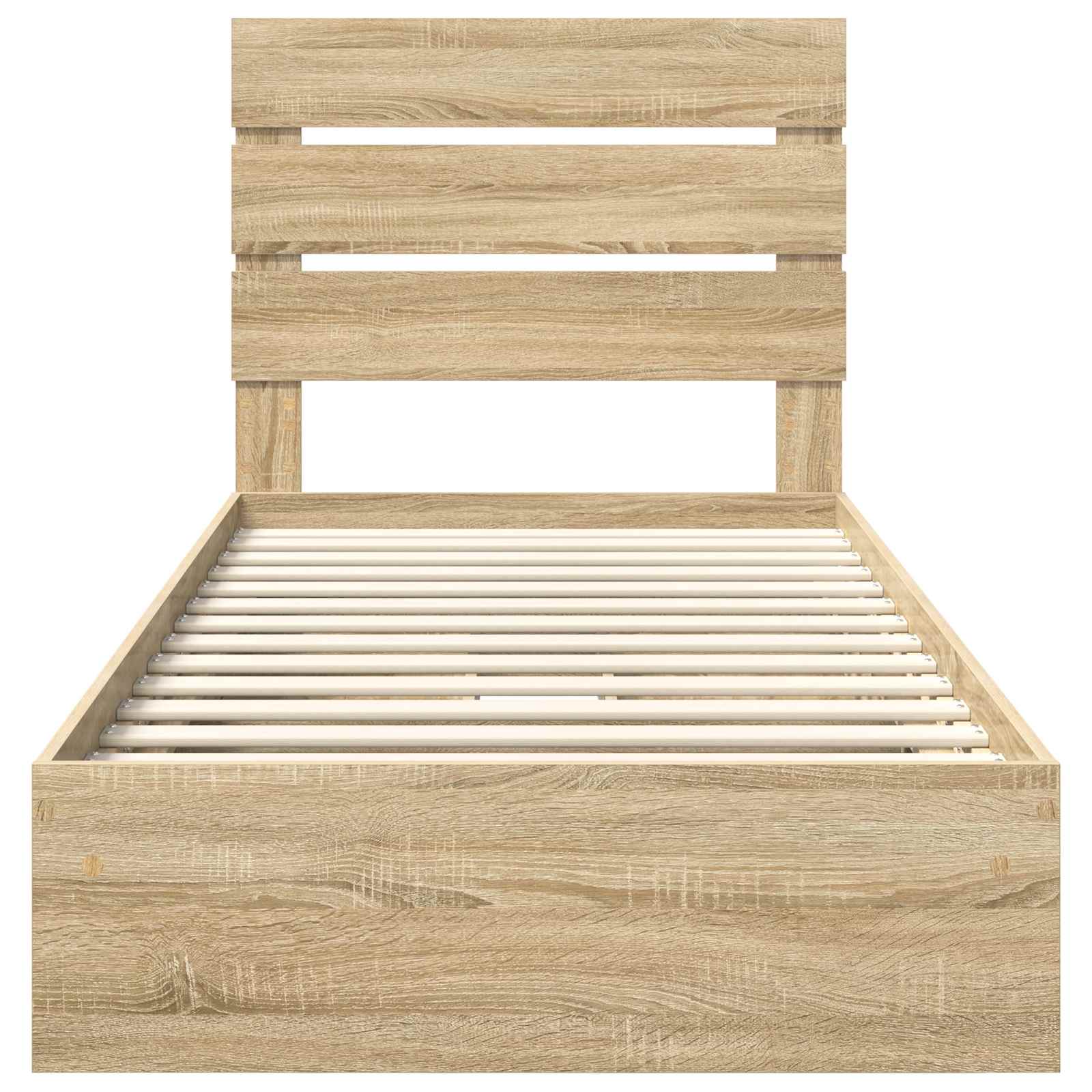 Laos voodi peaga sahtliga Sonoma tamm 75 x 190 cm Tehispuit 8 Kõik vajalik sinu aeda ja koju! Laos voodi peaga sahtliga Sonoma tamm 75 x 190 cm Tehispuit - Image 8