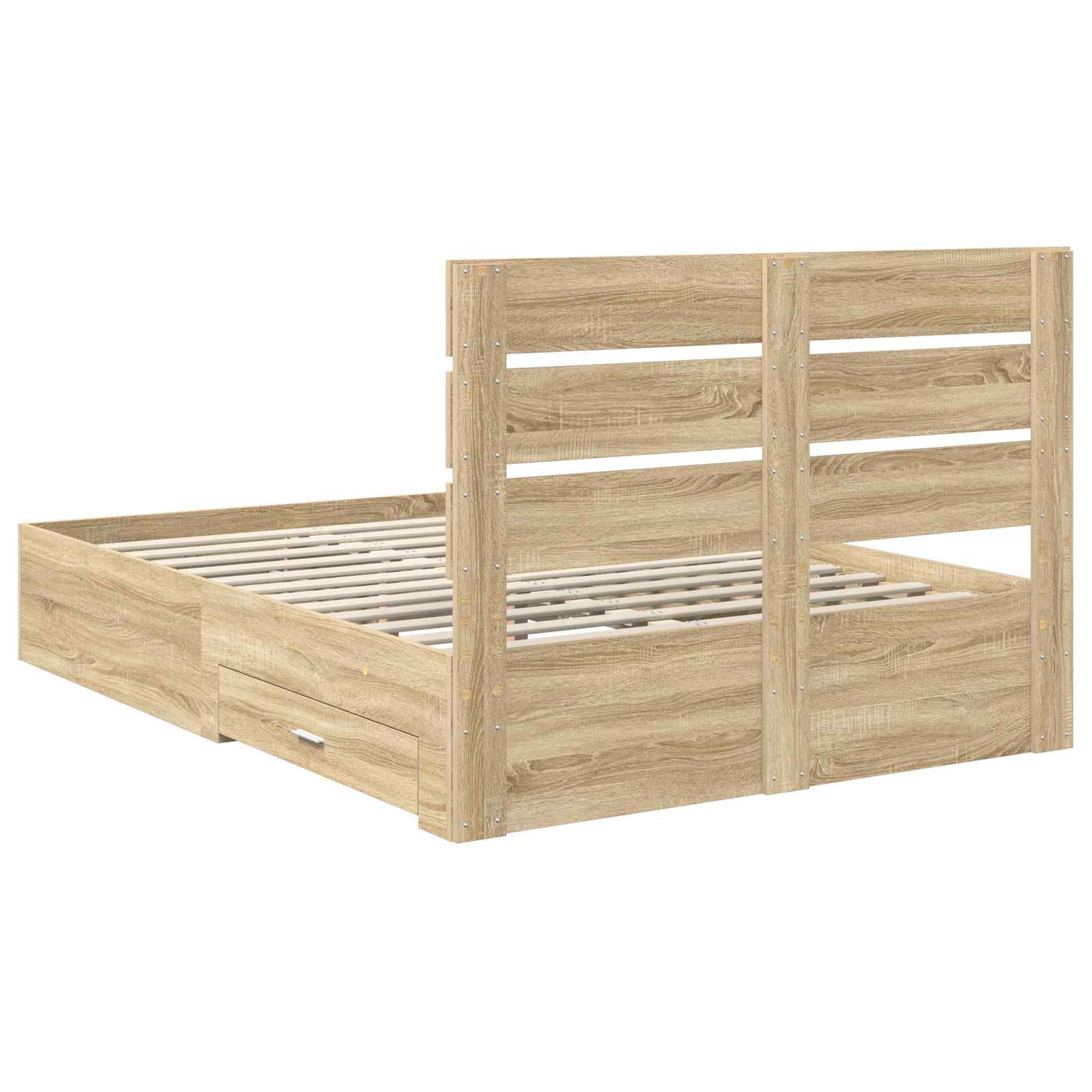 Voodi raam sahtliga peaga Sonoma tamm 150 x 200 cm Tehispuit 10 Kõik vajalik sinu aeda ja koju! Voodi raam sahtliga peaga Sonoma tamm 150 x 200 cm Tehispuit - Image 10