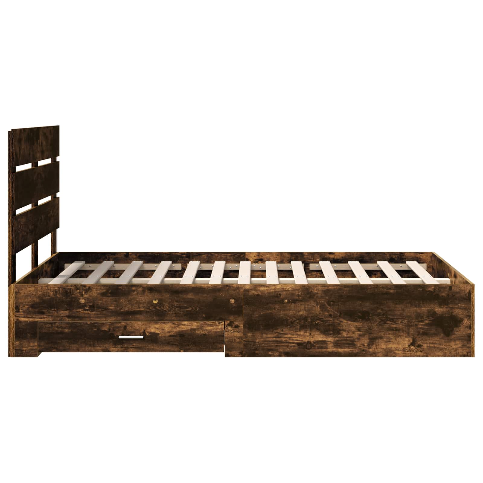 Konstrukcija postelje s predalom Dimljeni oreh 135 x 190 cm - slika 9