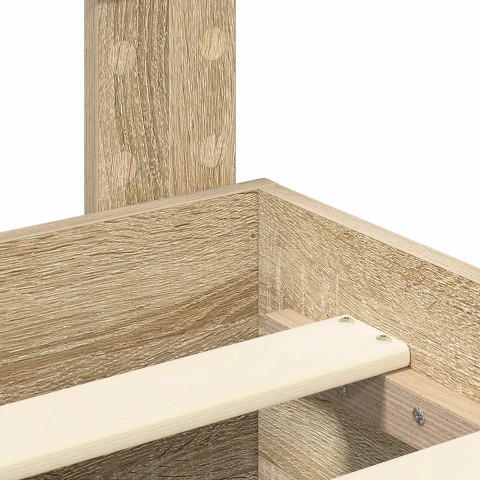 Konstrukcija postelje Sonoma hrast 120 x 200 cm Konstruiran les - slika 11