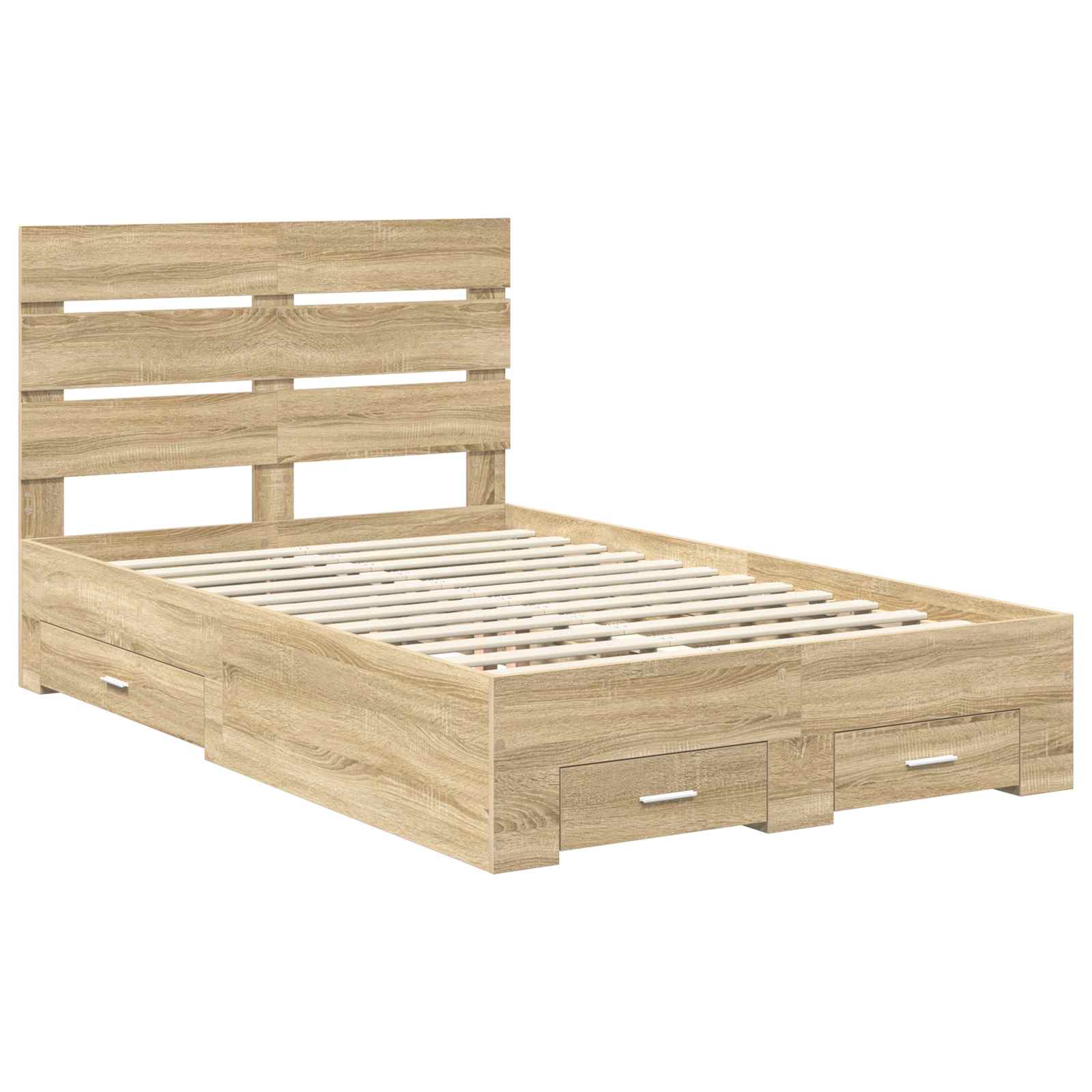 Konstrukcija postelje Sonoma hrast 120 x 200 cm Konstruiran les - slika 4