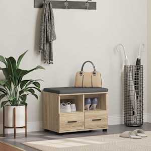 Haldna klop z blazino s predalom Sonoma hrast 60 x 38 x 46 cm