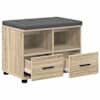 vidaXL Hallipink Sonoma tamm 60 x 38 x 46 cm