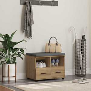 Haldna klop z blazino s predalom Obrtni Hrast 60 x 38 x 46 cm