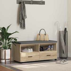 Haldna klop z blazino s predalom Sonoma hrast 100 x 38 x 46 cm