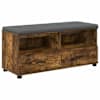 vidaXL Hallipink Suitsetatud Tamm 100 x 38 x 46 cm