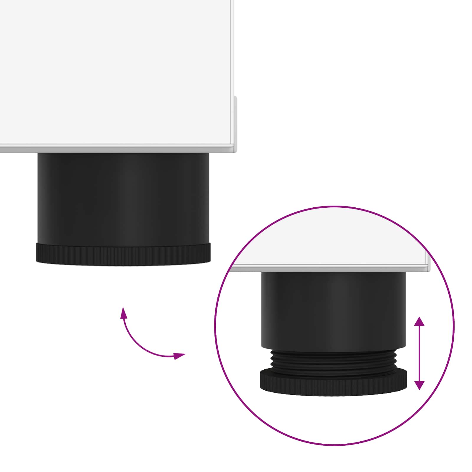 Haldna klop z blazino s shranjevanjem Bela 60 x 38 x 46 cm - slika 10