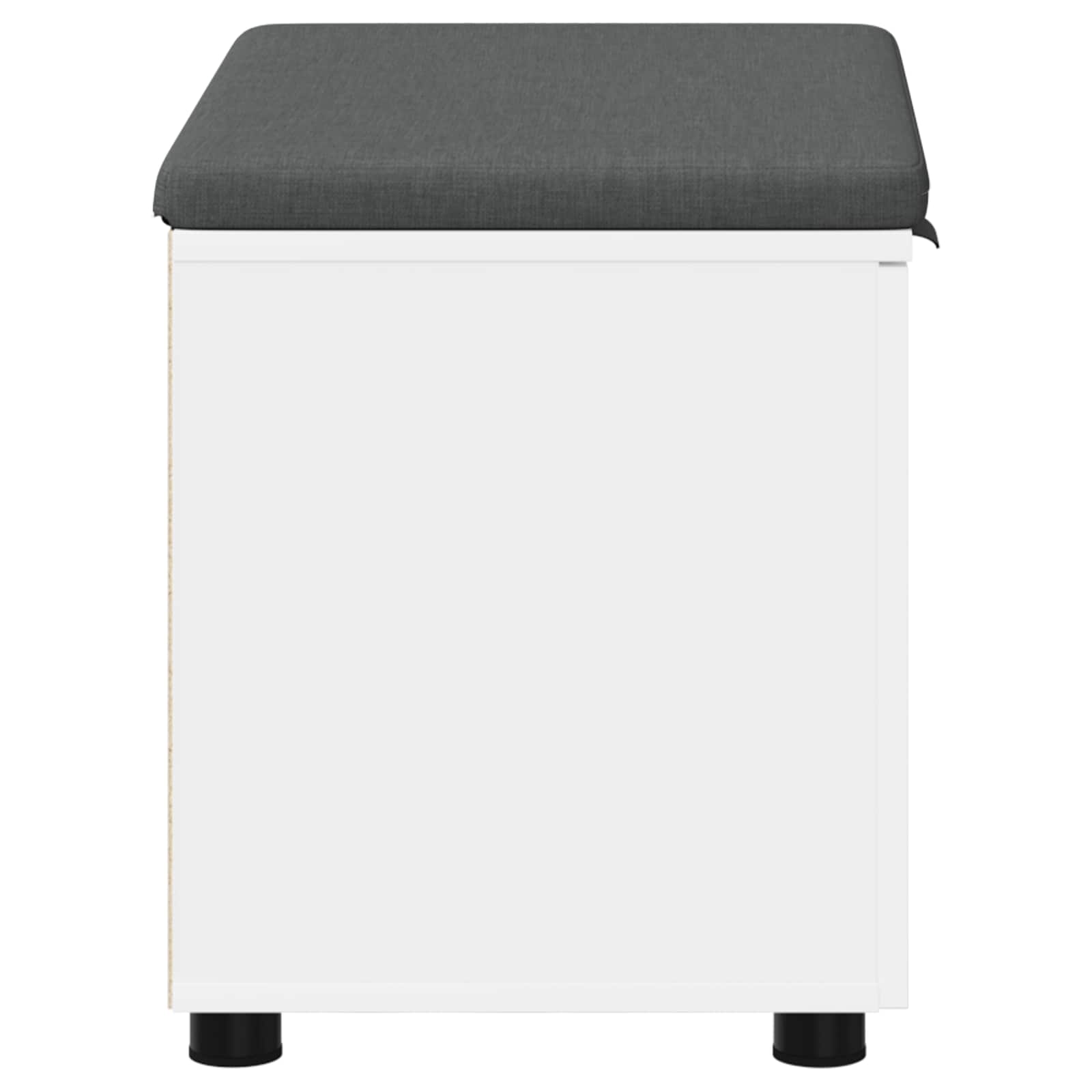 Haldna klop z blazino s shranjevanjem Bela 60 x 38 x 46 cm - slika 7