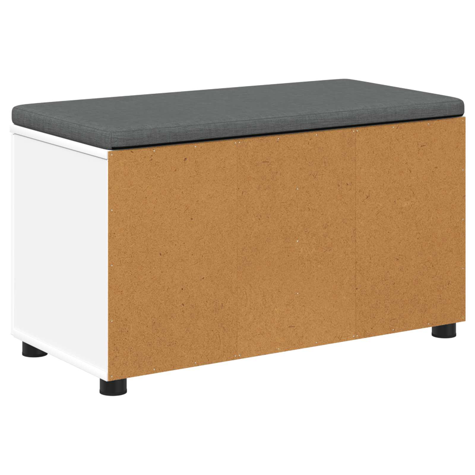 Haldna klop z blazino s shranjevanjem Bela 80 x 46 x 46 cm - slika 8