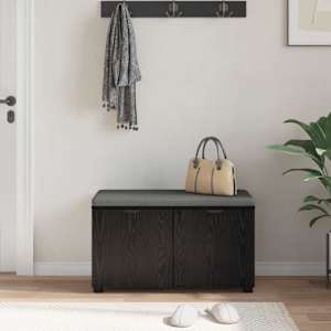 Chodbičková lavice s polštářem Černý Dub 80 x 38 x 46 cm - obrázek 4