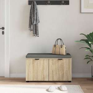 Chodbičková lavice s polštářem Sonoma dub 80 x 38 x 46 cm - obrázek 4