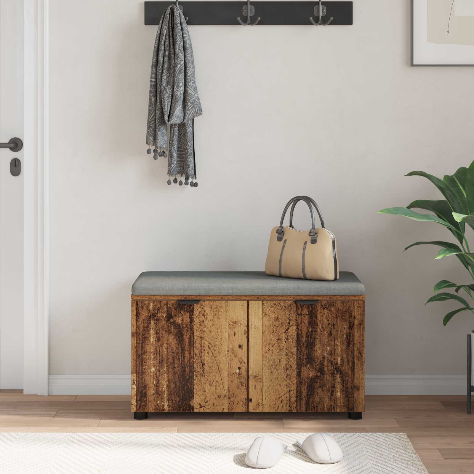 Haldna klop z blazino s shranjevanjem Star les 80 x 46 x 46 cm - slika 4