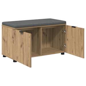Chodbičková lavice s polštářem Řemeslný Dub 80 x 38 x 46 cm - obrázek 5