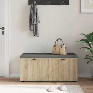 Chodbičková lavice s polštářem Sonoma dub 100 x 38 x 46 cm - obrázek 4
