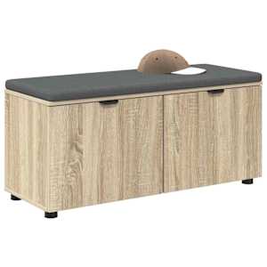 Chodbičková lavice s polštářem Sonoma dub 100 x 38 x 46 cm - obrázek 3