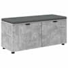 vidaXL Hallipink padjaga riiuliga uksega BetoonHall 100 x 38 x 46 cm
