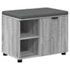 vidaXL Hallipink padjaga riiuliga uksega Hall Sonoma 60 x 38 x 46 cm