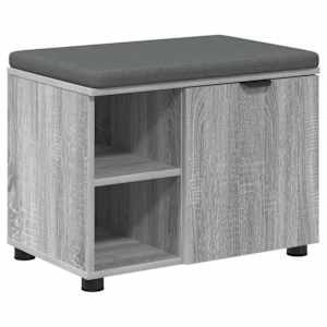 vidaXL Hallipink padjaga riiuliga uksega Hall Sonoma 60 x 38 x 46 cm
