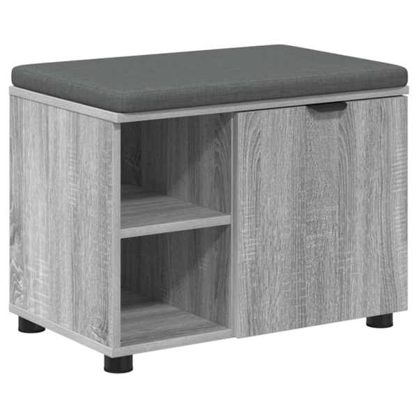 vidaXL Hallipink padjaga riiuliga uksega Hall Sonoma 60 x 38 x 46 cm
