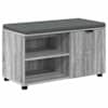 vidaXL Hallipink padjaga riiuliga uksega Hall Sonoma 80 x 38 x 46 cm
