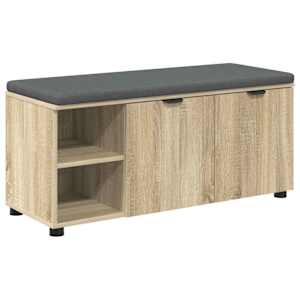 Chodbičková lavice s polštářem Sonoma dub 100 x 38 x 46 cm - obrázek 2