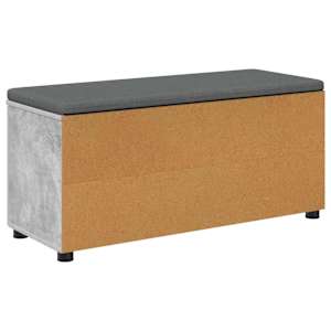 Chodbičková lavice s polštářem Betonově Šedá 100 x 38 x 46 cm - obrázek 8