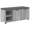 vidaXL Hallipink padjaga riiuliga uksega Hall Sonoma 100 x 38 x 46 cm