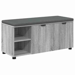 vidaXL Hallipink padjaga riiuliga uksega Hall Sonoma 100 x 38 x 46 cm