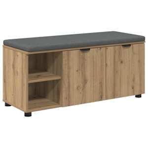 Chodbičková lavice s polštářem Řemeslný Dub 100 x 38 x 46 cm - obrázek 2