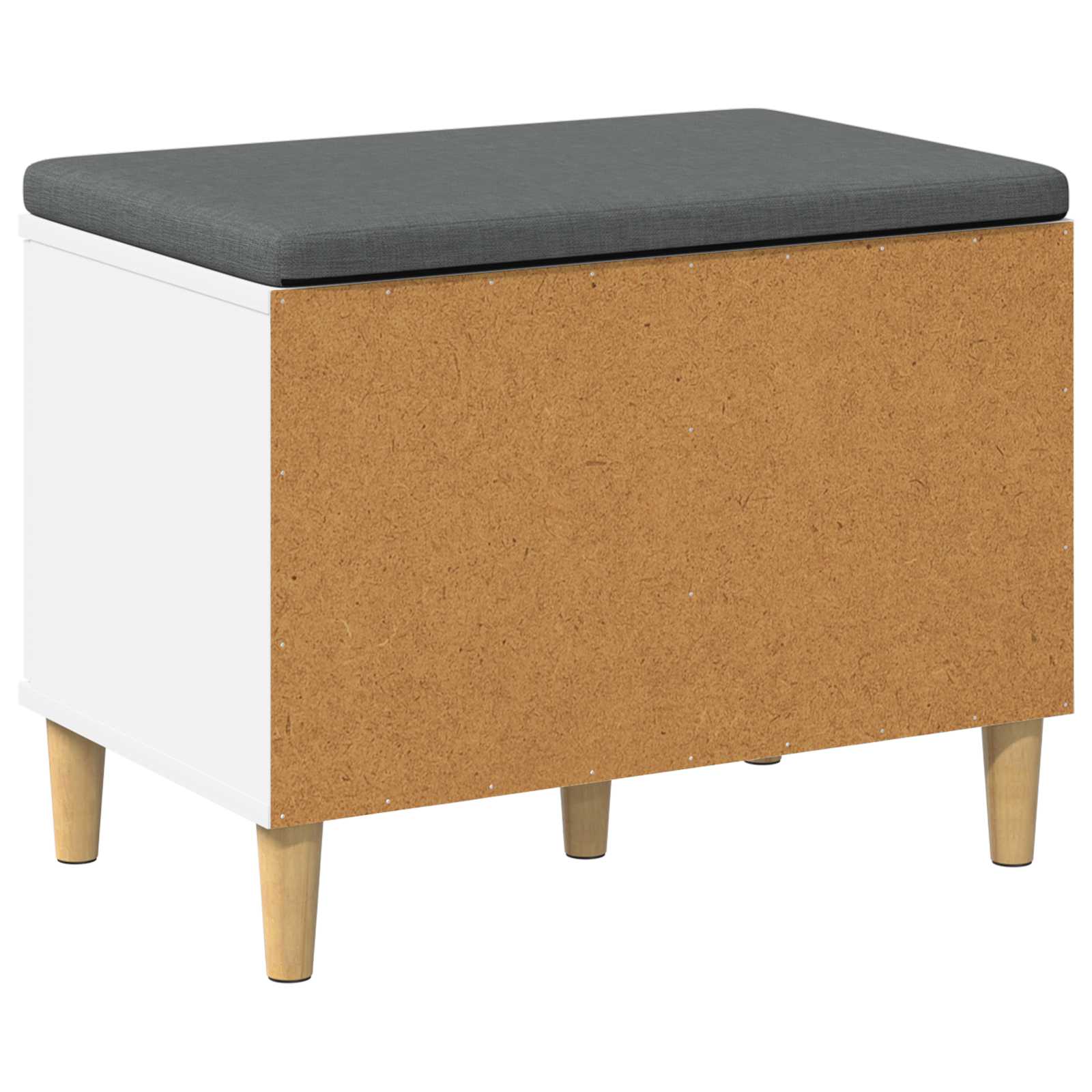 Haldna klop z blazino s shranjevanjem Bela 60 x 38 x 46 cm - slika 8